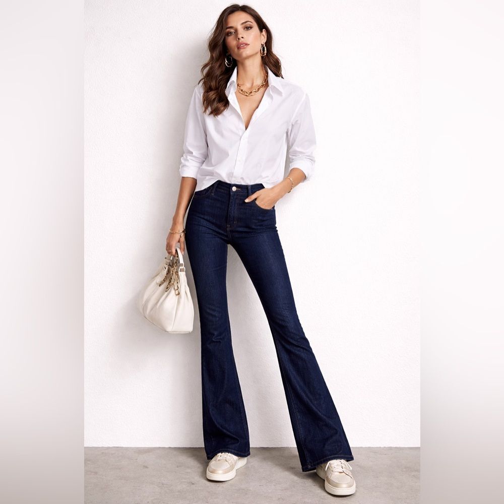 AG Janis High-Rise Flare Jeans 28R